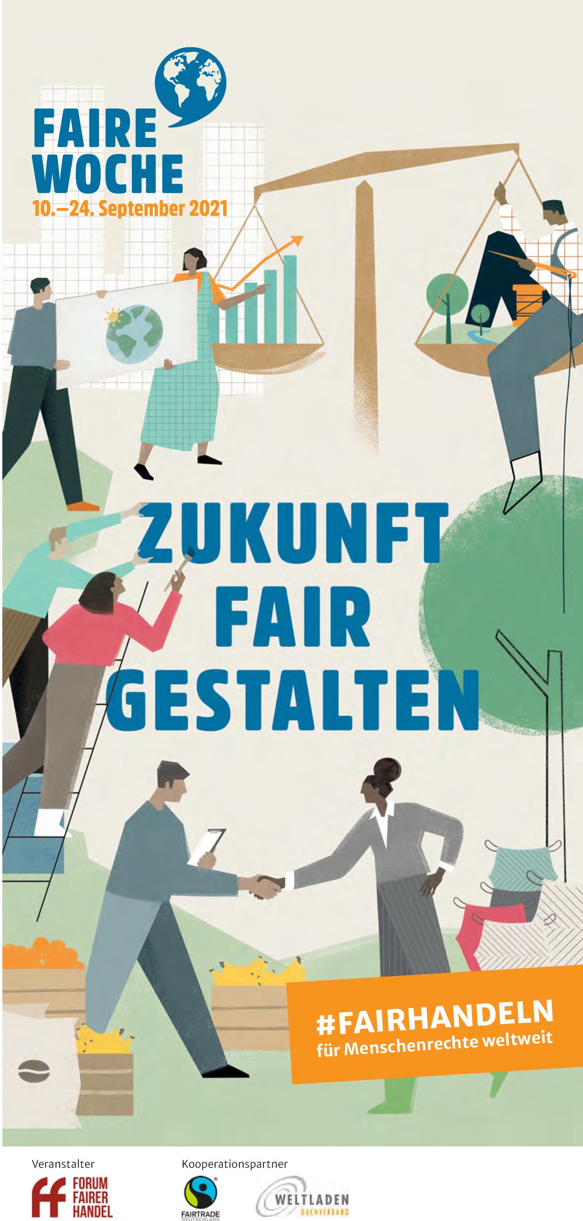 Flyer zum Jahresthema der Fairen Woche 2021
